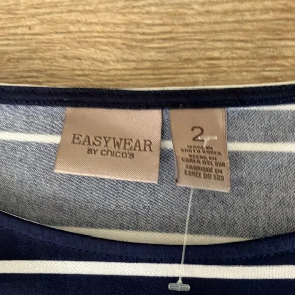 Navy and White Striped Top - Picture 2 of 9